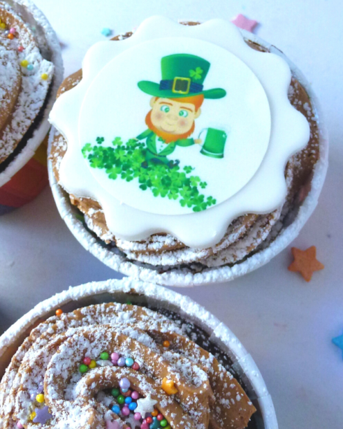 St Partrick cupcake topper