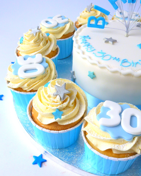 30th birthday cupcakes