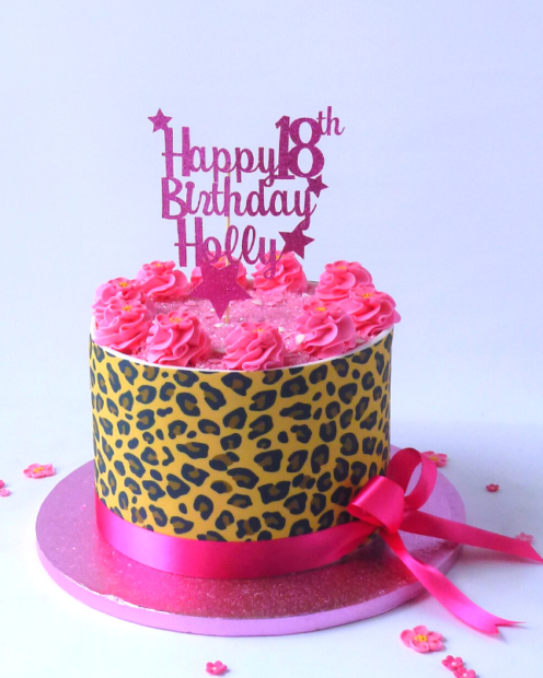 Animal Print Birthday Cake - Karen's Cakes